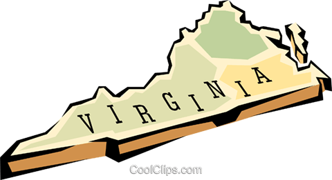Virginia State Map Royalty Free Vector Clip Art Illustration 480x261 Virginia State Map Royalty Free Vector Clip Art Illustration