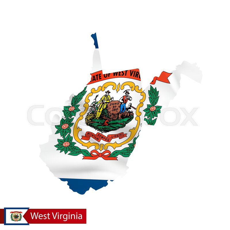 West Virginia State Map With Waving Stock Vector Colourbox 800x800 West Virginia State Map With Waving Stock Vector Colourbox