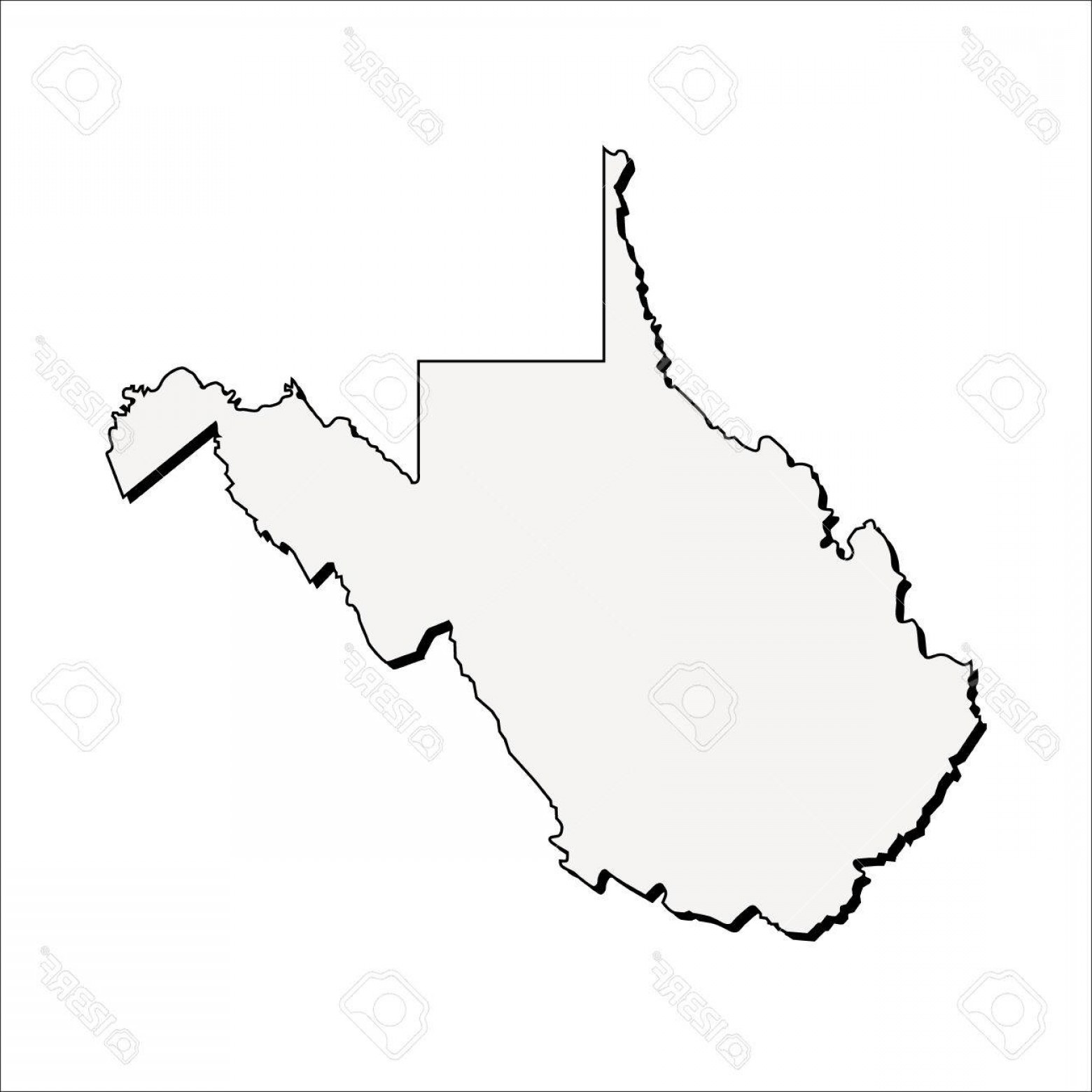 Photostock Vector Vector West Virginia State D Outline Map Newwaysys 1560x1560 Photostock Vector Vector West Virginia State D Outline Map Newwaysys