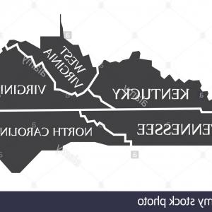 300x300 Map Of The Us State Of Virginia Vector Createmepink