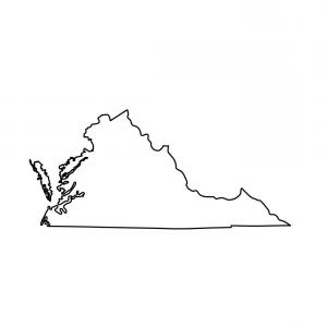 300x300 Map Of The Us State Of West Virginia Vector Catchsplace