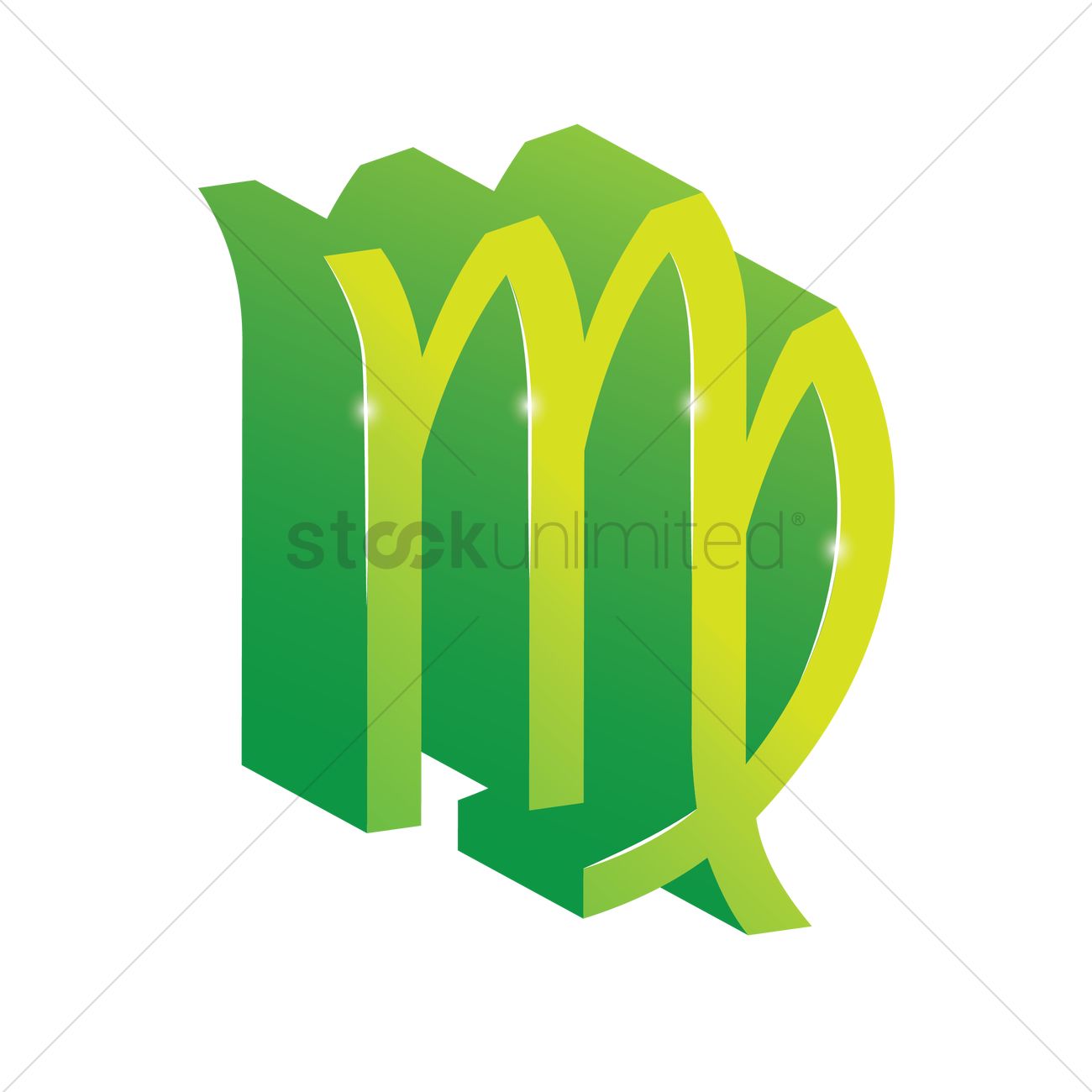 1300x1300 Virgo Symbol Vector Image