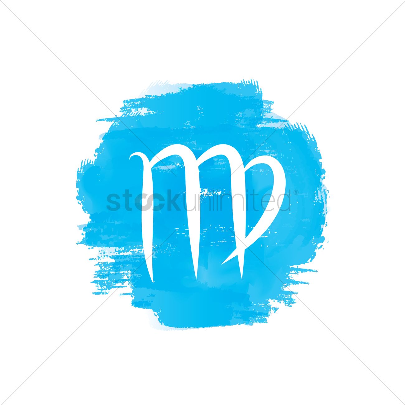 1300x1300 Virgo Symbol Vector Image