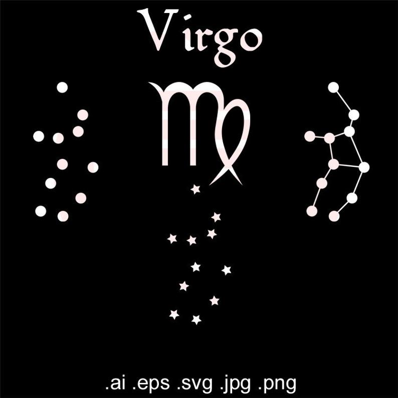 794x794 Zodiac Sign Astrology Virgo Symbol Constellation Horoscope Etsy