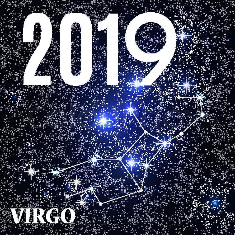 800x800 Symbol Virgo Zodiac Sign With The New Stock Vector Colourbox