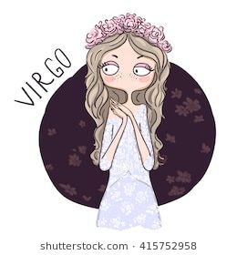 260x280 Zodiac Signs Virgo Vector Illustration Of The Girl Zodiac