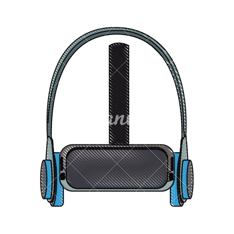 800x800 Virtual Reality Headset Vector Illustration