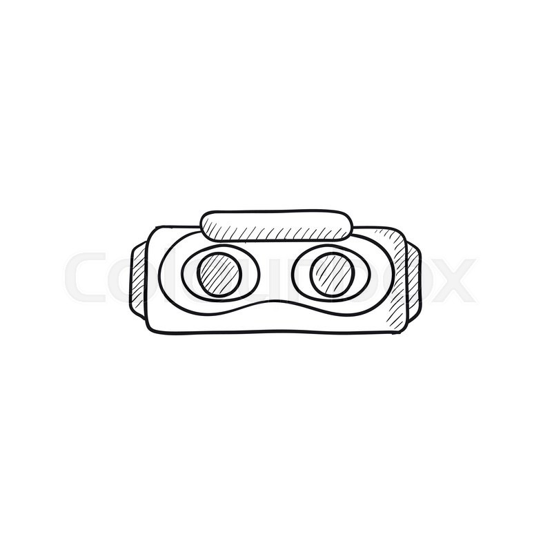 800x800 Virtual Reality Headset Vector Sketch Stock Vector Colourbox