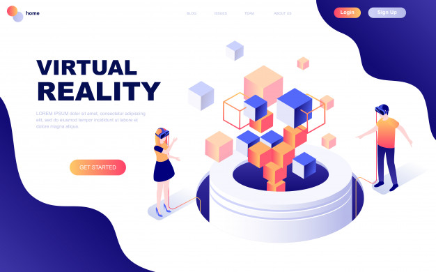 626x390 Modern Flat Design Isometric Concept Of Virtual Reality Vector