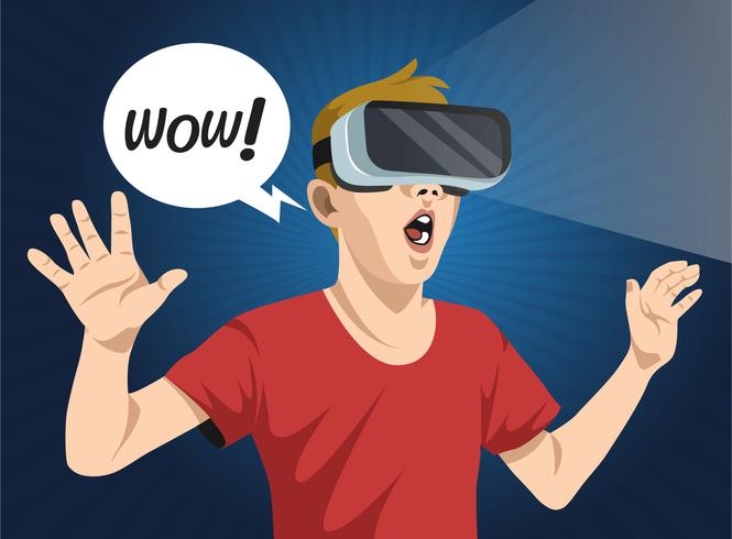 665x490 Virtual Reality Experience Man Vector Illustration