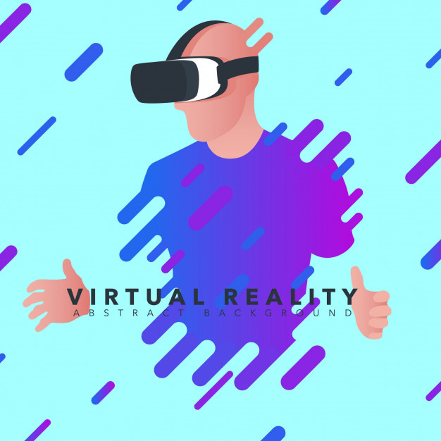 626x626 Virtual Reality Background Vector Premium Download