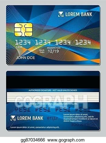349x470 Vector Illustration Credit Cards Design Template Debit Card Visa
