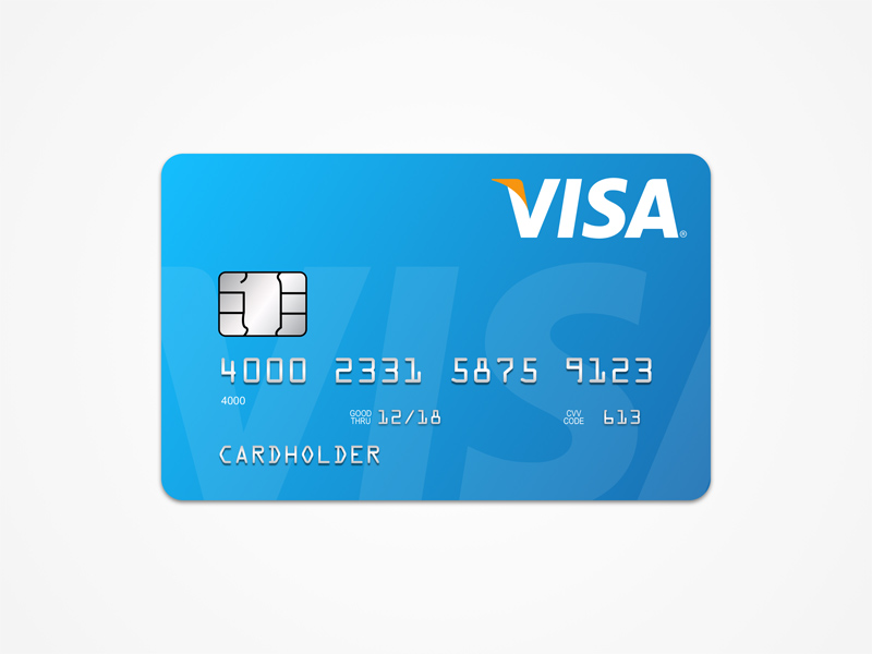 800x600 Visa Card Template