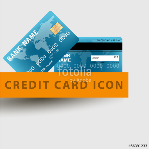 500x500 Vector Illustration Of Detailed Credit Card Visa Stock Image