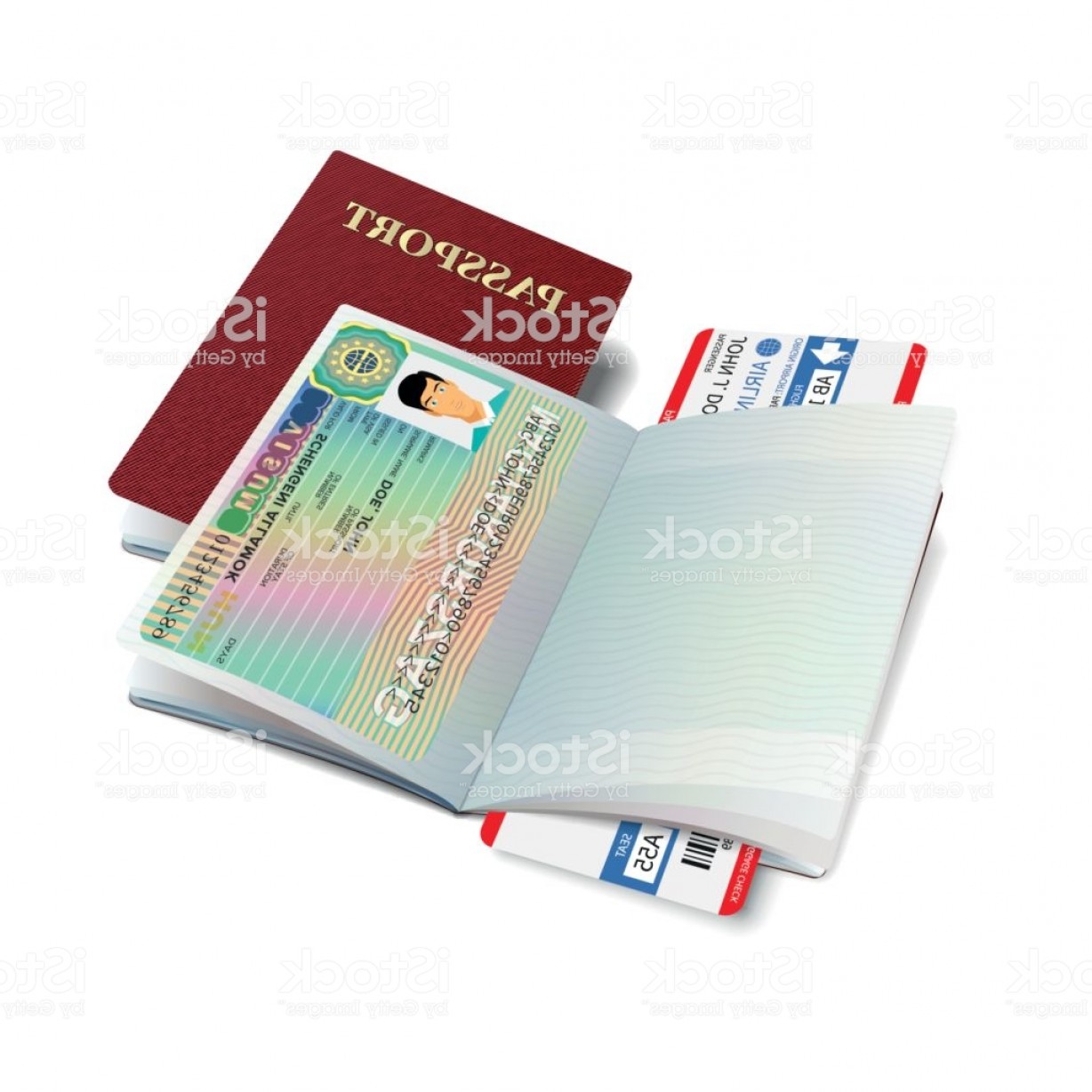1228x1228 Vector International Passport With Hungary Visa Gm Geekchicpro