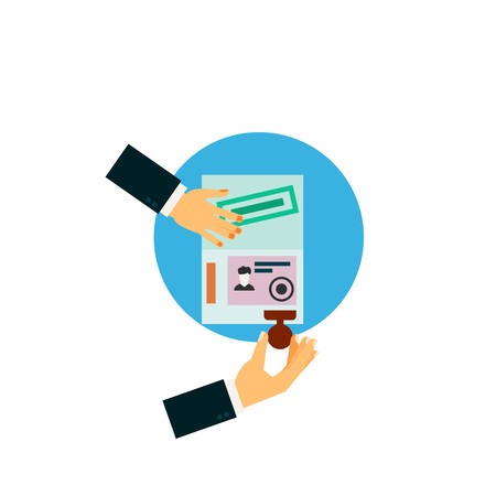 450x450 Consul Sealing Visa Vector Icon Royalty Free Vector Graphics