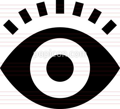 400x364 Eye Vision Look See Vector Icon