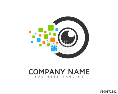 500x400 Digital Vision Eye Logo Design Template Stock Image And Royalty