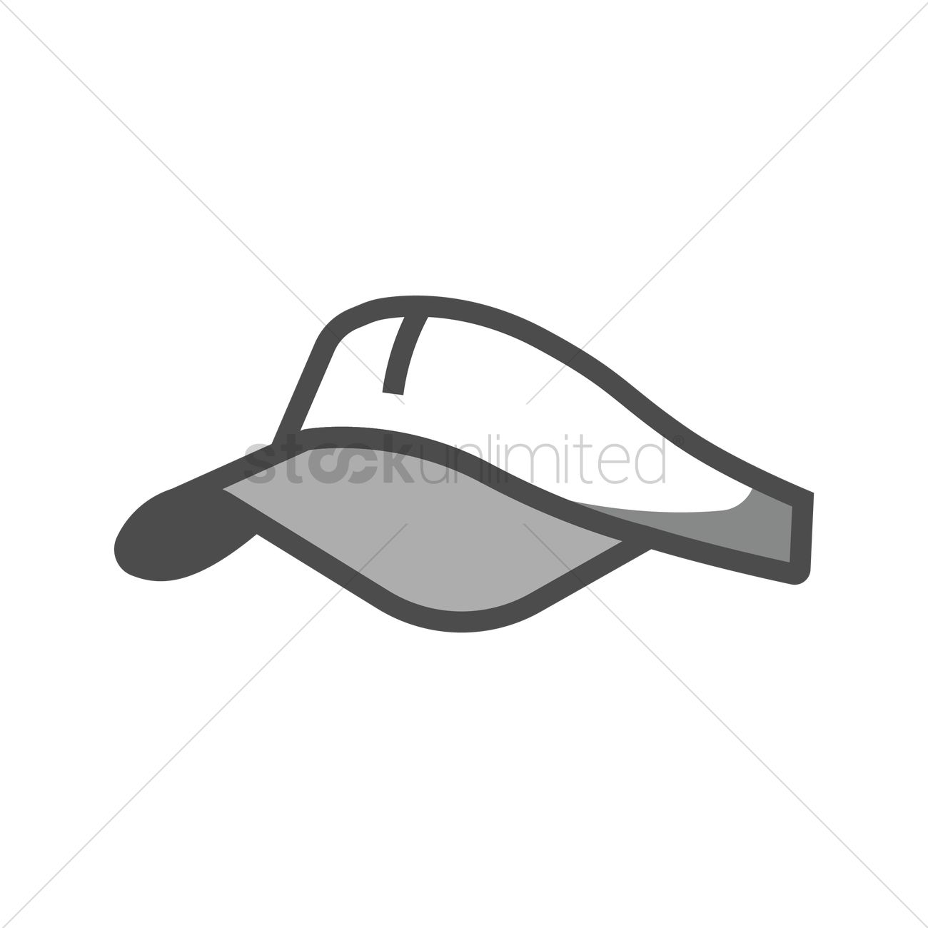 1300x1300 Golf Visor Vector Image