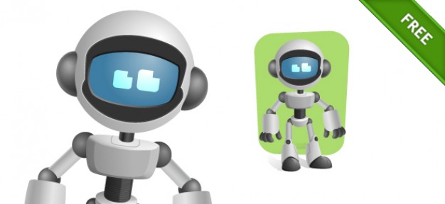 626x288 Robot With Visor Vector Character Vector Free Download