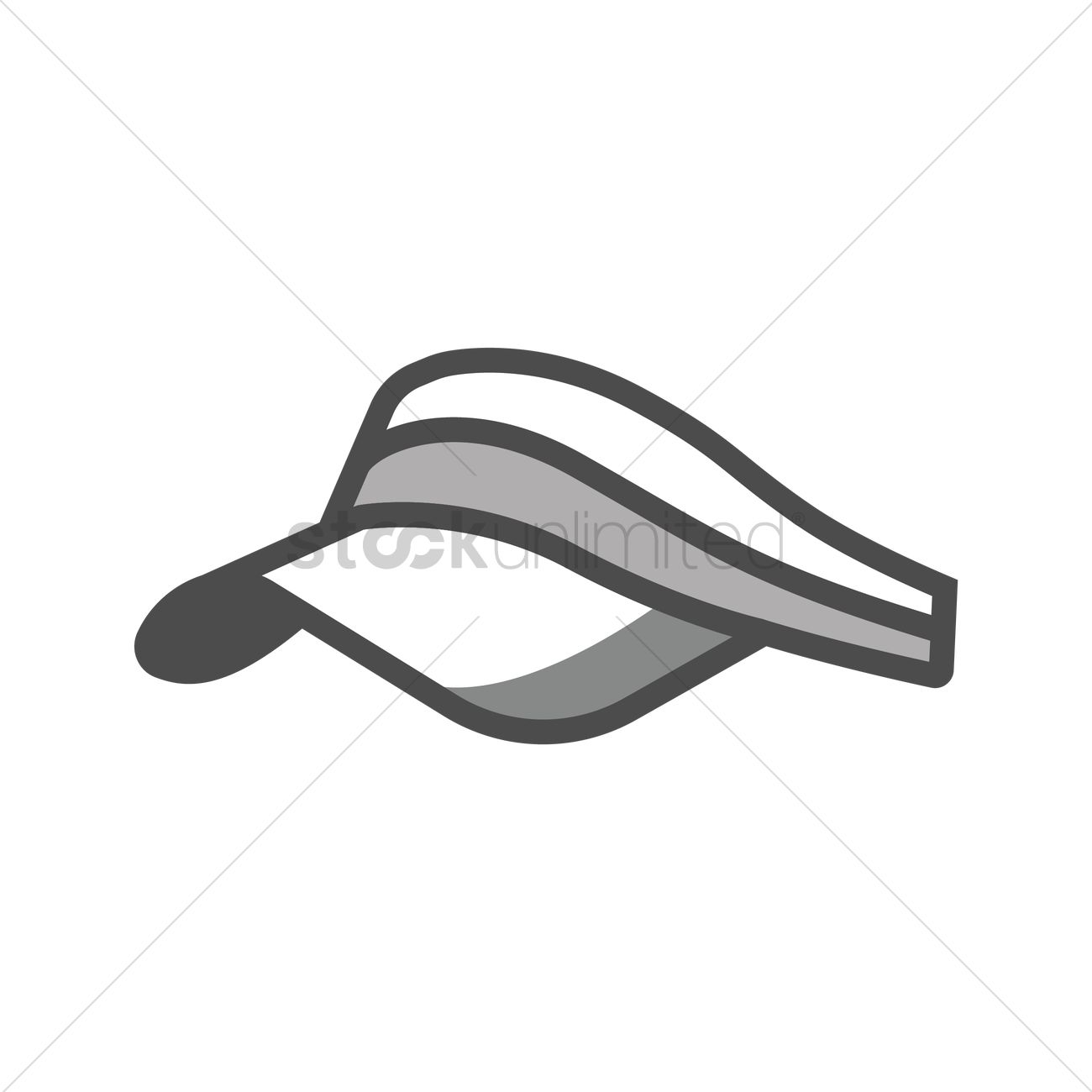1300x1300 Tennis Visor Vector Image