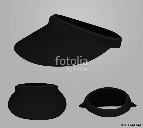 500x447 Black Visor Cap Vector Illustration Stock Image And Royalty Free