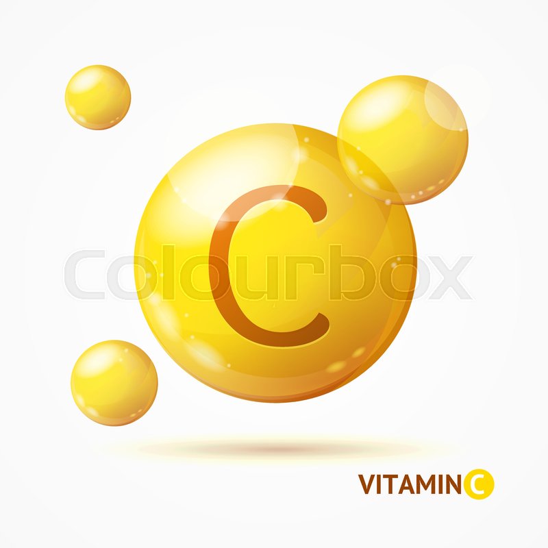 800x800 Realistic Detailed Vitamin C Stock Vector Colourbox