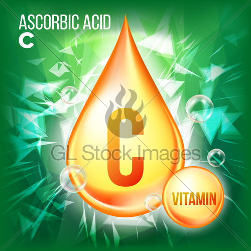 500x500 Vitamin C Ascorbic Acid Vector Organic Vitamin Gold Drop Gl