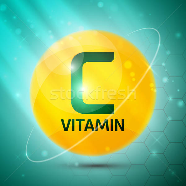 600x600 Vitamin C Icon Vector Illustration Igor Netkoff