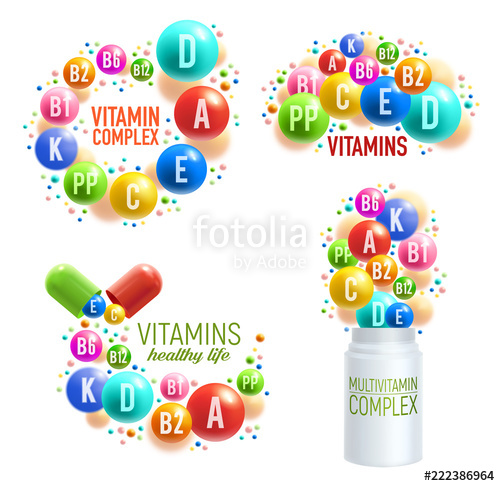 500x486 Vitamin Pills And Multivitamin Complex Capsules Stock Image