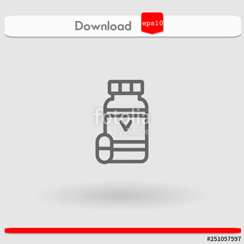 500x500 Vitamin Vector Icon Stock Image And Royalty Free Vector