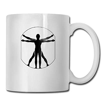 425x425 Vitruvian Man Vector Tea Cup Kitchen Dining