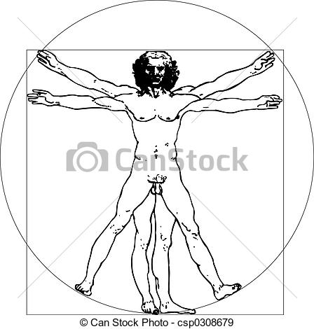 448x470 Da Vinci Man Icon