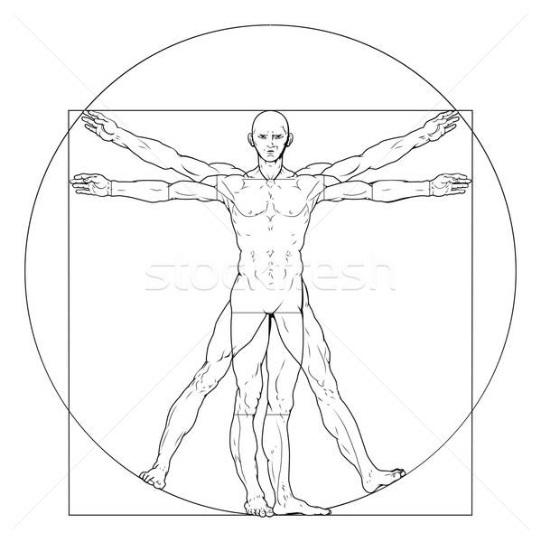 Vitruvian Man Vector Illustration Christos Georghiou 599x600 Vitruvian Man Vector Illustration Christos Georghiou