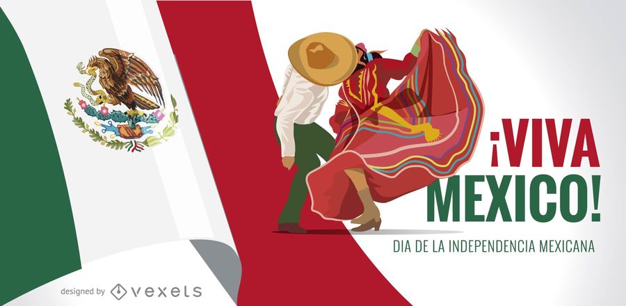 900x440 Viva Mexico Independence Day Banner Design