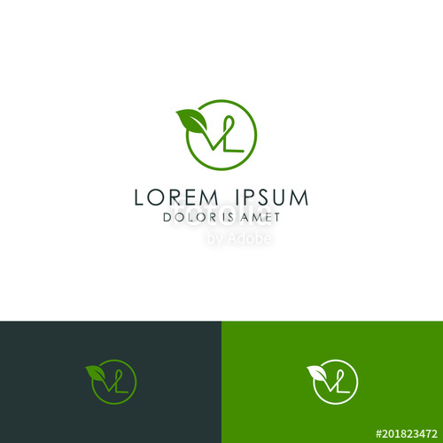 Initial Letter Vl Logo Design 500x500 Initial Letter Vl Logo Design