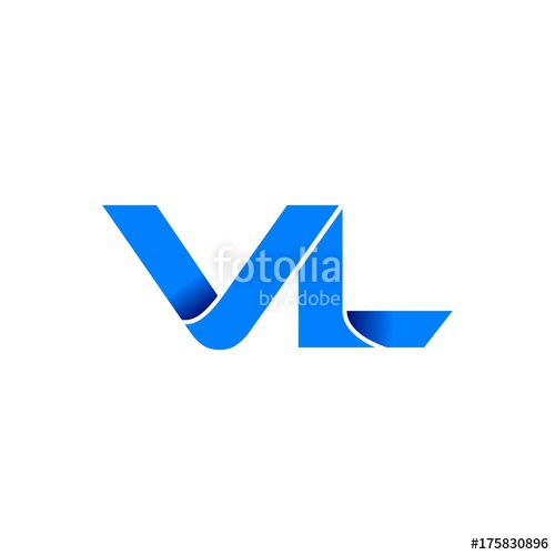 Vl Logo Initial Logo Vector Modern Blue Fold Style Stock Image 500x500 Vl Logo Initial Logo Vector Modern Blue Fold Style Stock Image