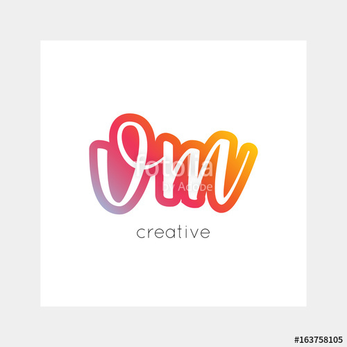 500x500 Vm Logo, Vector Useful As Branding, App Icon, Alphabet