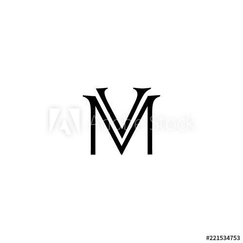 500x500 Letter Vm Logo Vector