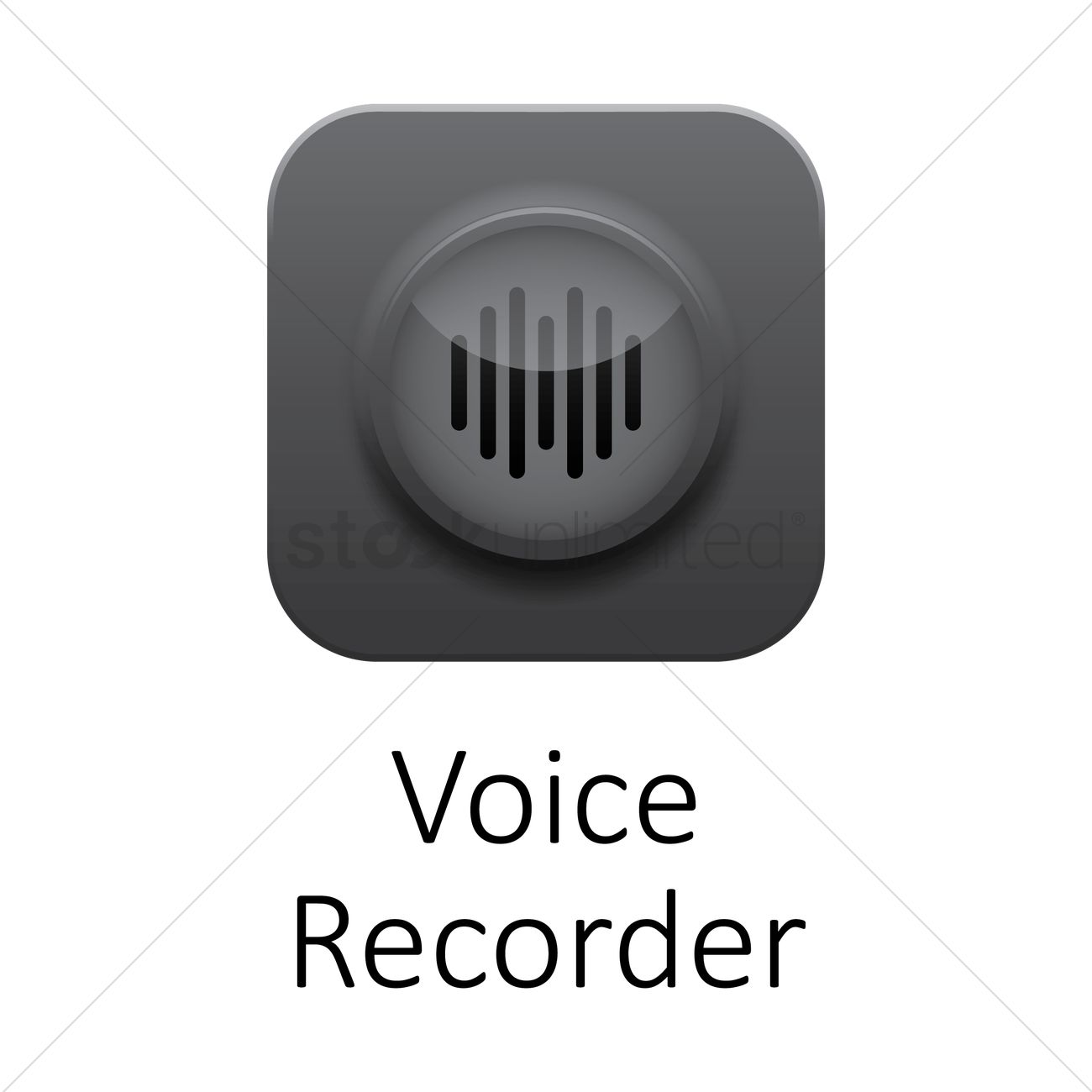 1300x1300 Voice Recorder Icon Vector Image