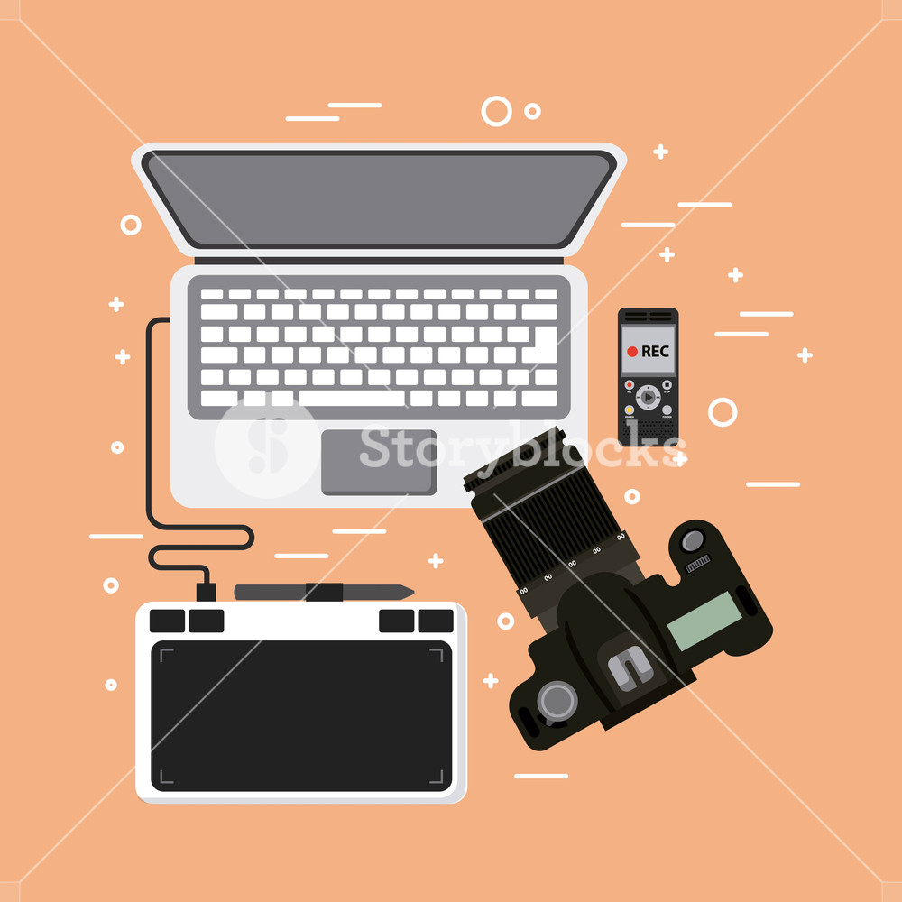 1000x1000 Laptop Photographic Camera Drawing Tablet Voice Recorder Devices