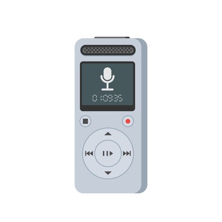 450x450 Dictaphone, Voice Recorder Icon Journalist Electronic Equipment
