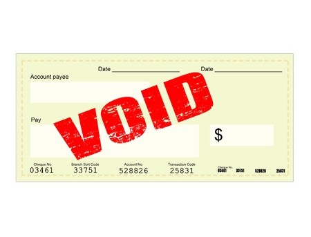 450x343 Blank Check And Void Grunge St Vector Illustration Royalty