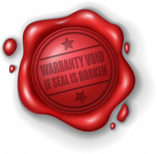 626x613 Warranty Void If Seal Is Broken Wax Seal Stamp Realistic Vector