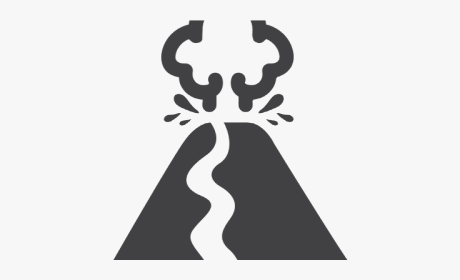 920x561 Volcano Clipart Silhouette