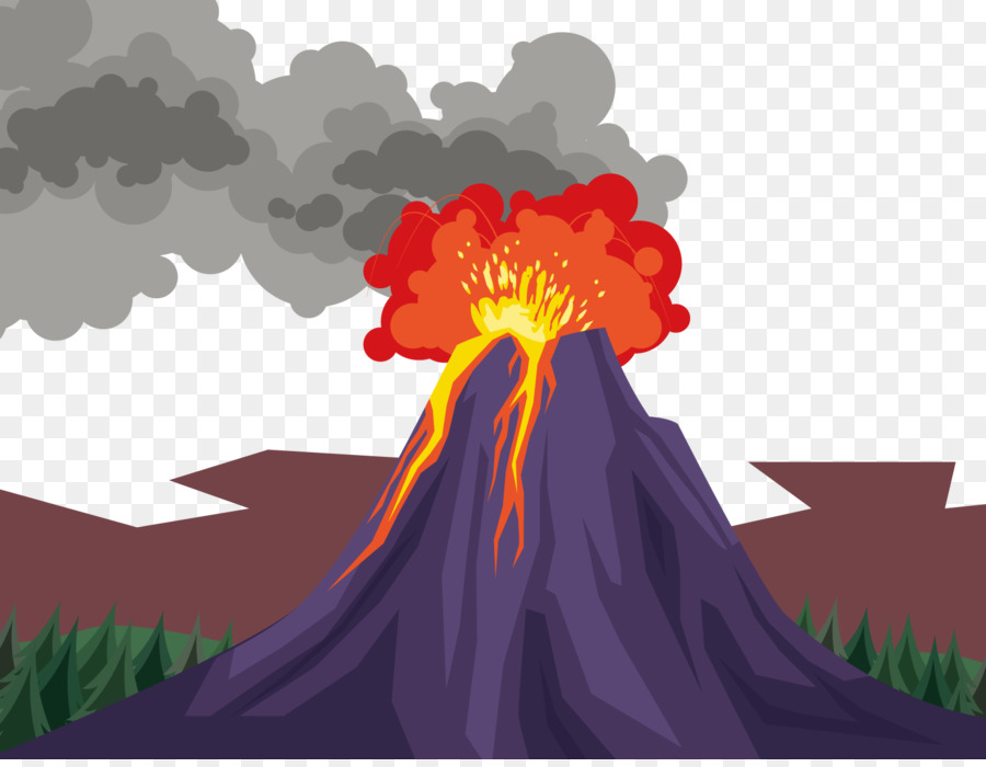 900x700 Del Vector, Volcanique Imagen Png