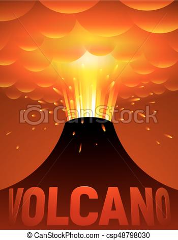 350x470 Vector, Eruption Caricatura Vector