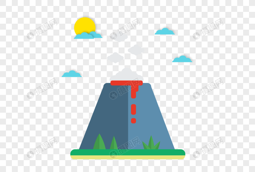 860x580 Volcanic Eruption Vector Material Png Image Picture Free Download