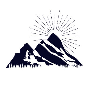 300x300 Sun Over Mountain And Forest Logo Vector Buy The Logo