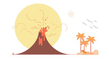 356x200 Volcano Free Vector Art